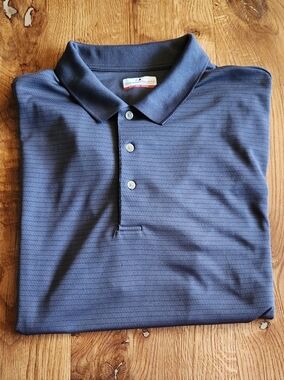 Grand Slam Gray Subtle Stripped Polo